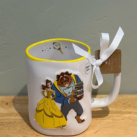 Rae Dunn Disney Collection Beauty And The Beast Handcrafted Ceramic Mug - Picture 2 of 7